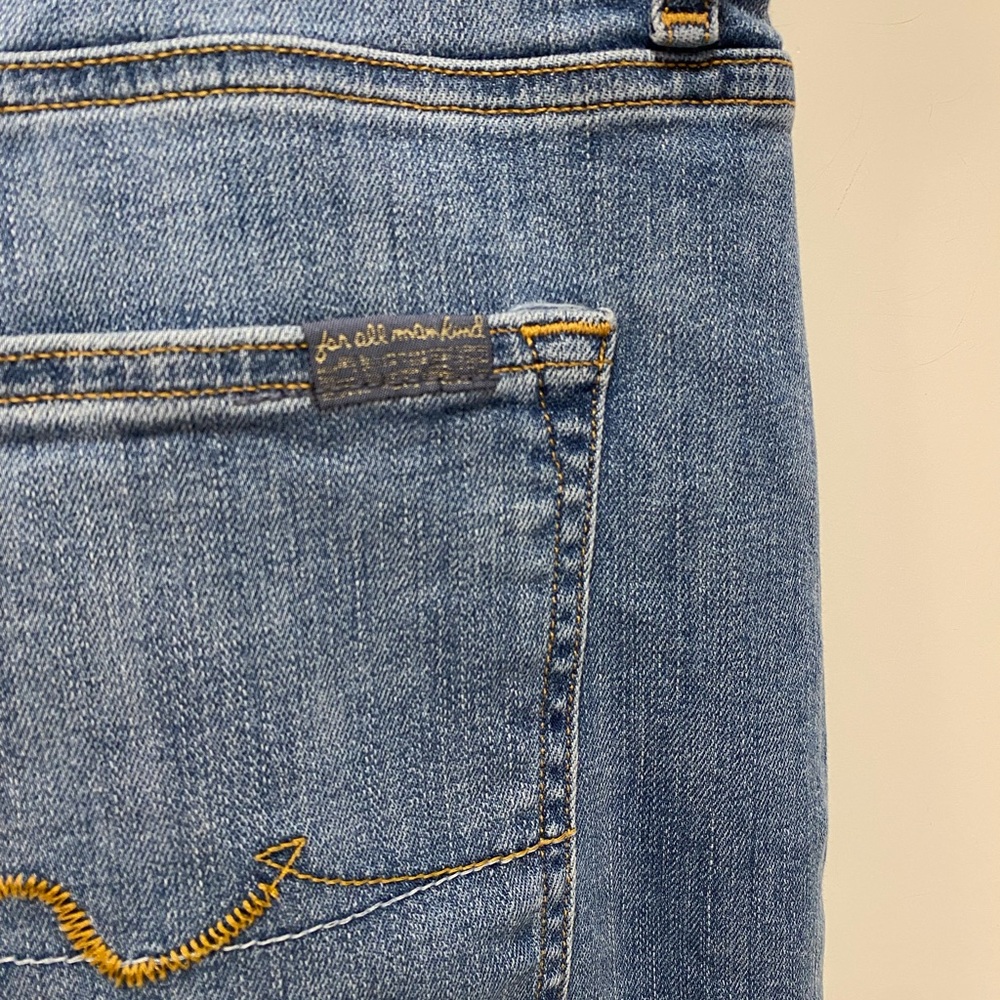 7 For All Mankind Straight Leg Blue Jean Denim Men’s Size 40 - Picture 3 of 8